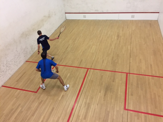 squash playing