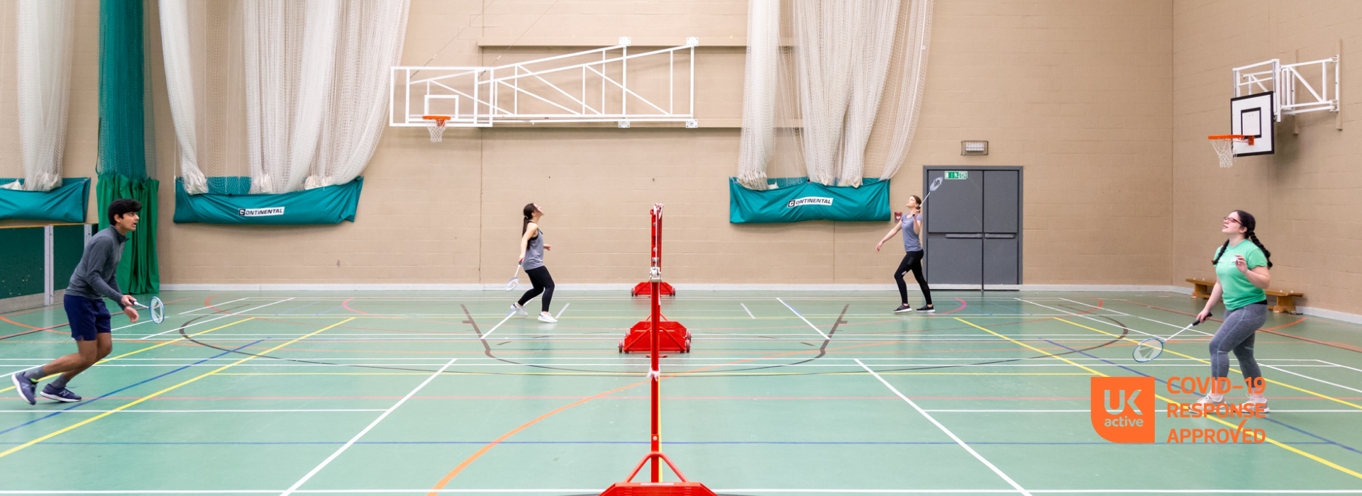 badminton in sports hall
